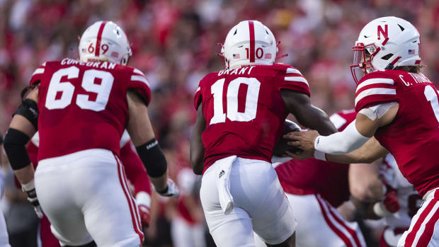 Turner Corcoran - Anthony Grant - Casey Thompson 2022 Nebraska vs Indiana football